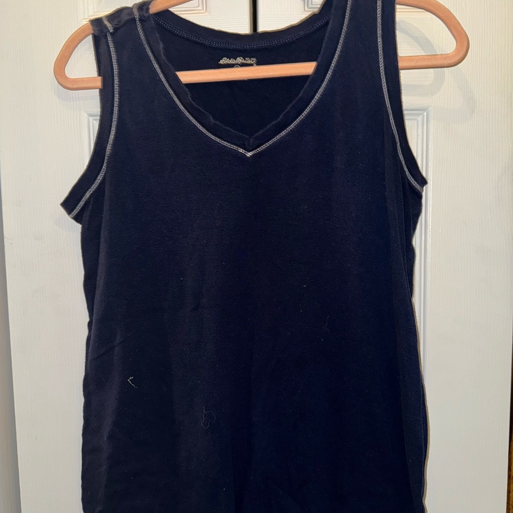 Eddie Bauer Navy Blue Tank Top